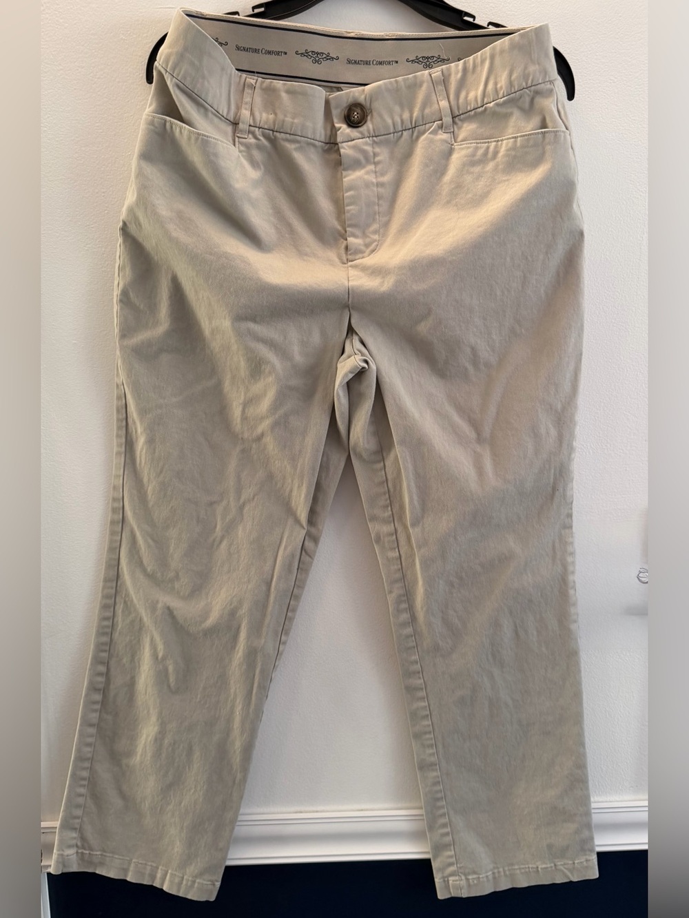 2 Pairs Christopher & Banks Tan Khakis - Size 10 Petite